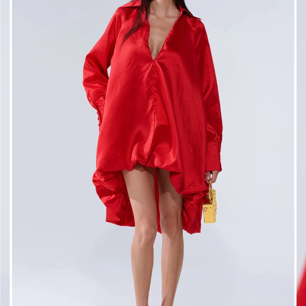 AKIRA Red High Low Dress